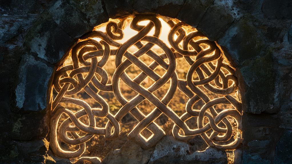 intricate celtic designs featured